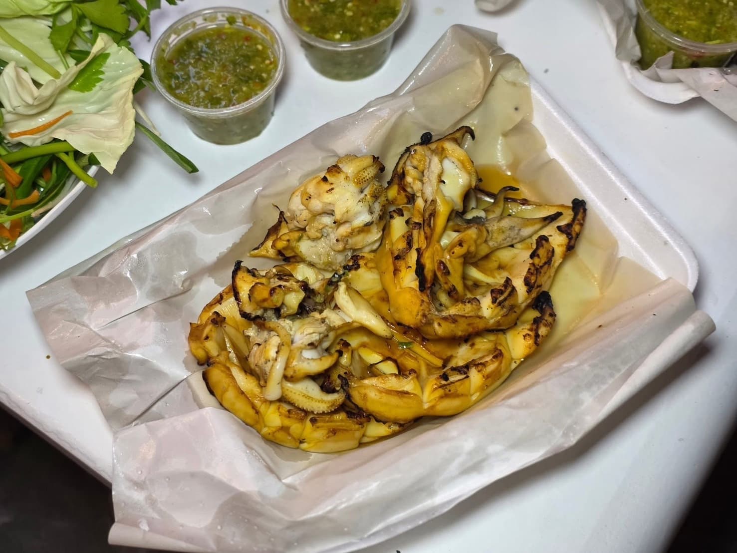 ปลาหมึกย่าง