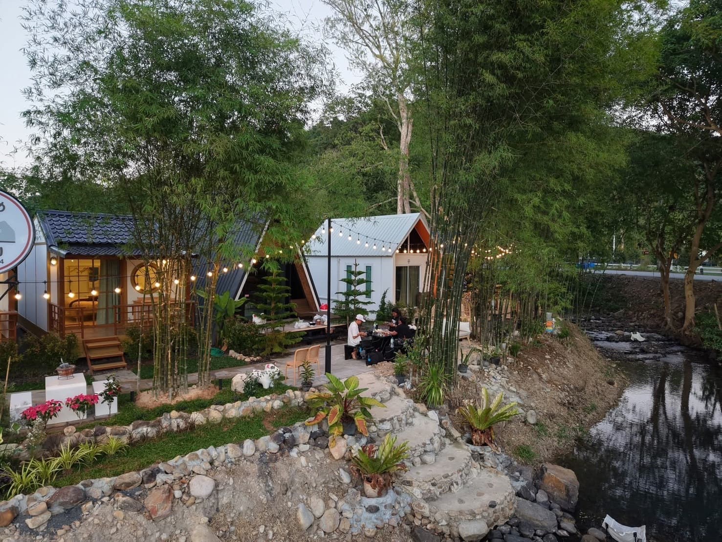 วิวลำธารยามกลางวัน